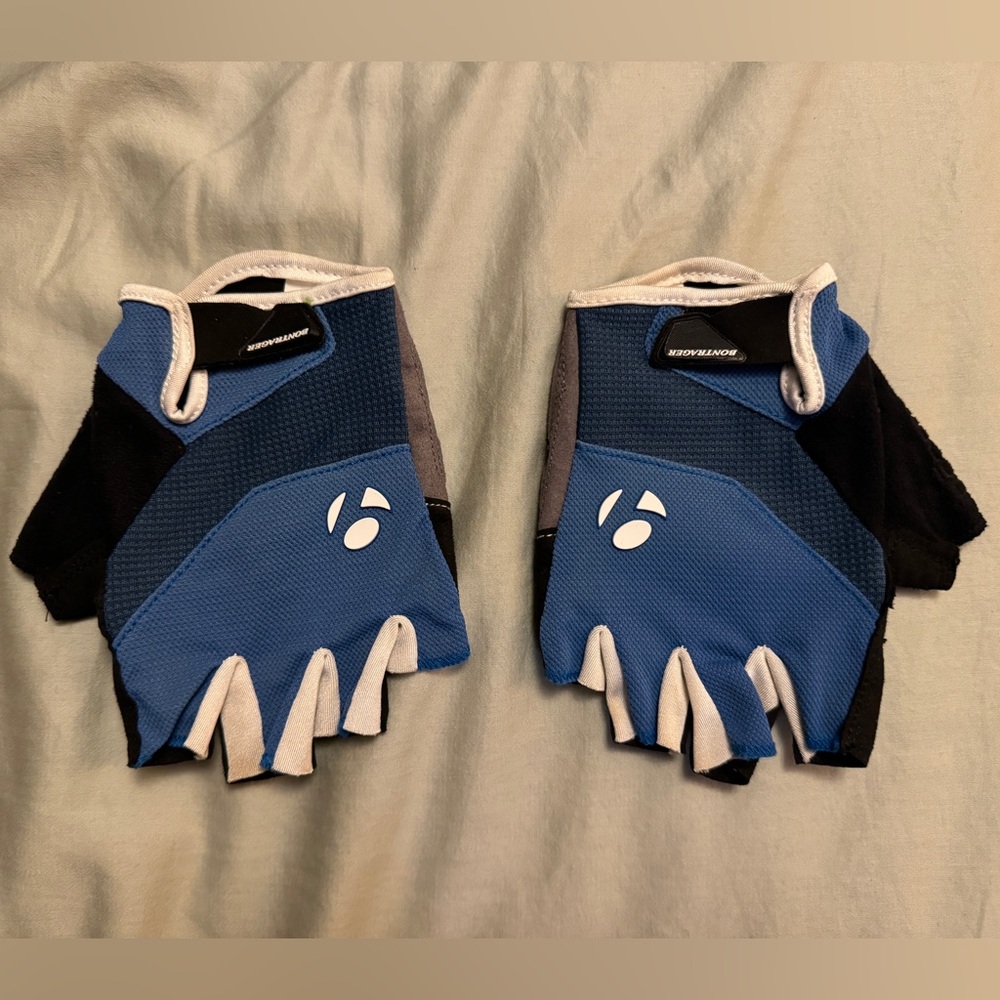 Bontrager Solstice Gloves Size large biking blue/grey